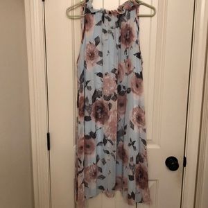 Pink blush maternity dress